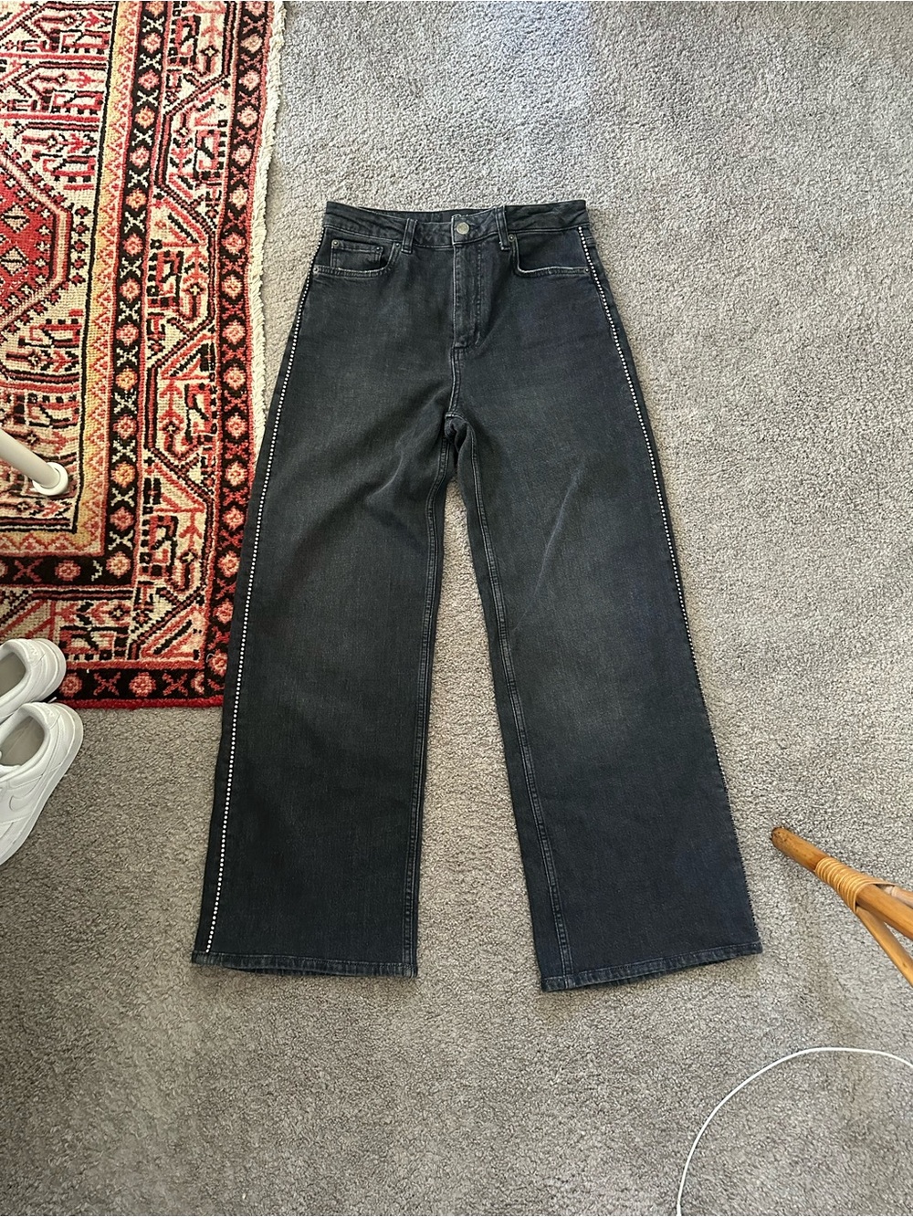 Rails Getty High Rise Wide Leg Rhinestone Jeans